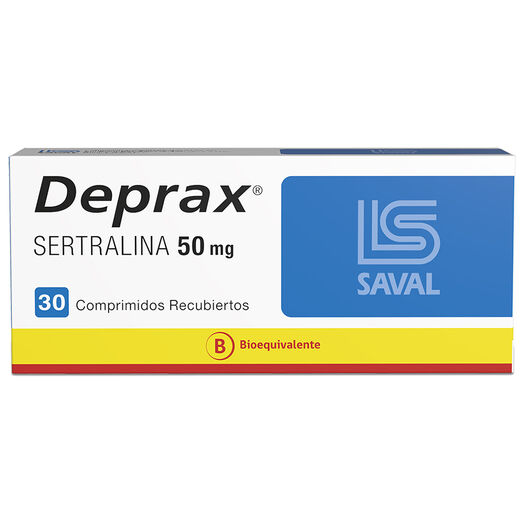 DEPRAX Sertralina 50 mg 30 comprimidos, , large image number 0