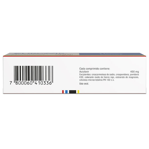 EUROVIR Aciclovir 400 mg 15 comprimidos, , large image number 1