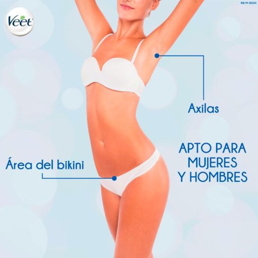 Veet Crema Depilatoria Axila y Bikini Piel Sensible 100 ml, , large image number 3