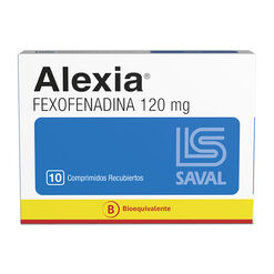  ALEXIA Fexofenadina clorhidrato 120 mg 10 comprimidos