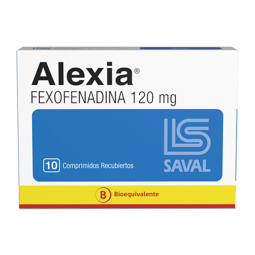 ALEXIA Fexofenadina clorhidrato 120 mg 10 comprimidos, , large image number 0