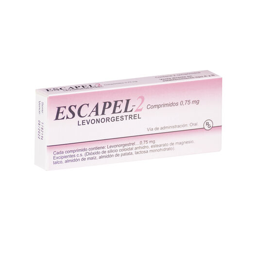 Escapel-2 0,75 mg x 2 Comprimidos, , large image number 0