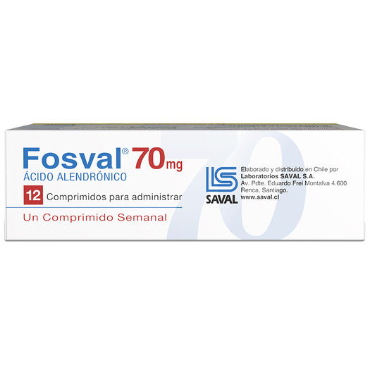 FOSVAL Ácido Alendrónico 70 mg 12 comprimidos, , large image number 2