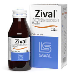  ZIVAL JARABE Levocetirizina Diclorhidrato 2,5 mg 120 ml