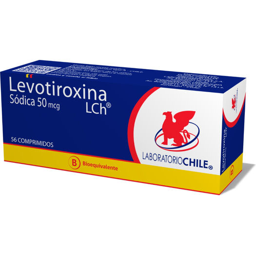 Levotiroxina 50 mcg Caja 56 Comp. CHILE, , large image number 0