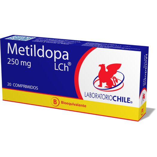 Metildopa 250 mg x 20 Comprimidos CHILE, , large image number 0