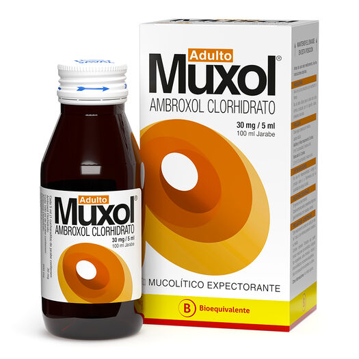 MUXOL JARABE ADULTO Ambroxol Clorhidrato 600 mg 100 ml, , large image number 0