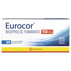 EUROCOR Bisoprolol Fumarato 10 mg. 35 comprimidos