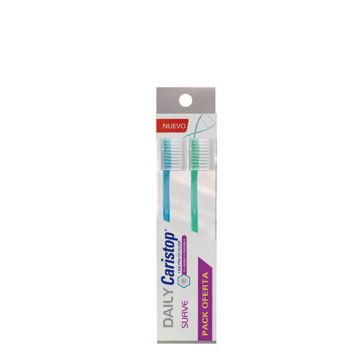 Cepillo Dental Suave Daily Caristop X 2Uni, , large image number 0