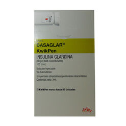 Insulina Basaglar Kiwik Pen 100 UI/mL Solucion Inyectable x 5 Cartuchos