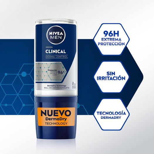 Desodorante Roll On Nivea Mas Derma Control 50Ml, , large image number 1