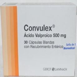 Convulex 500 mg x 30 Cápsulas Blandas