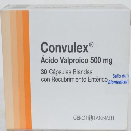 Convulex 500 mg x 30 Cápsulas Blandas, , large image number 0