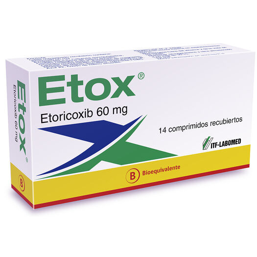 Etox 60 mg x 14 Comprimidos Recubiertos, , large image number 0