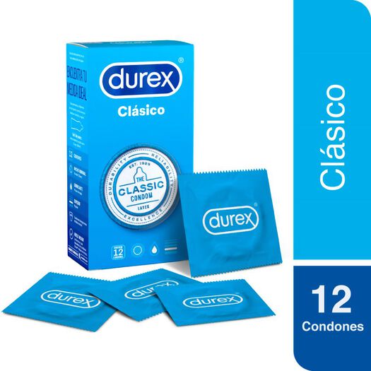 Durex Condones Clásico 12 unidades, , large image number 0