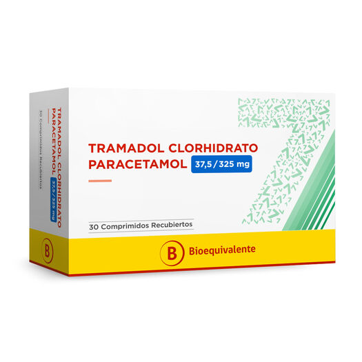 Tramadol Paracetamol 37,5-325 mg x 30 Comprimidos Recubiertos, , large image number 0