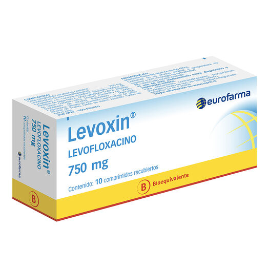 Levoxin 750 mg x 10 Comprimidos Recubiertos, , large image number 0