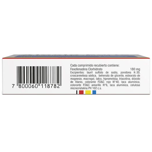 ALEXIA FORTE Fexofenadina clorhidrato 180 mg 10 comprimidos, , large image number 1