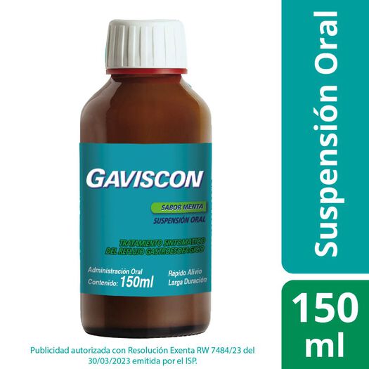 Gaviscon Suspensión Oral Botella Original 150 ml, , large image number 0