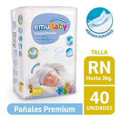 Pañal Emubaby RN 40un