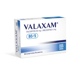 Valaxam 80 mg/5 mg x 30 Comprimidos Recubiertos