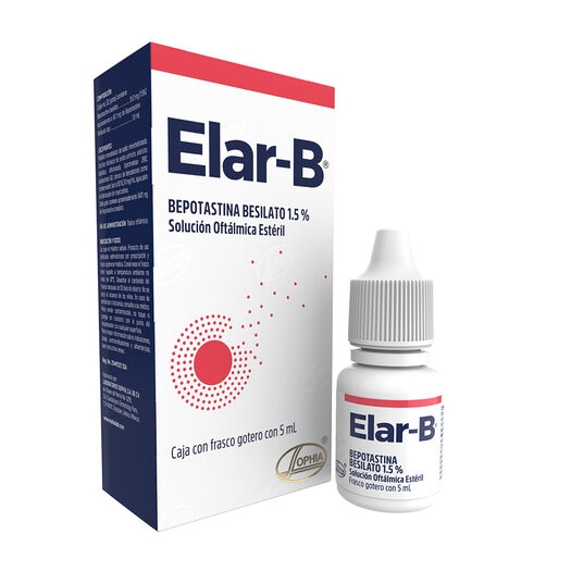 Elar-B 1,5 % x 5 mL Solución Oftálmica, , large image number 0