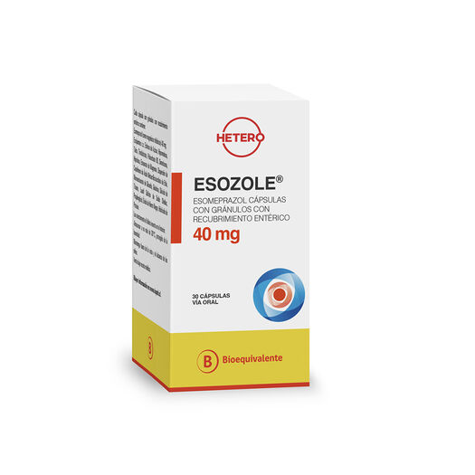 Esozole 40 mg x 30 Capsulas con Granulos con Recubrimiento Enterico, , large image number 0