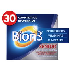 Multivitamínico con Minerales y Probióticos Bion3 Senior 30 Comp