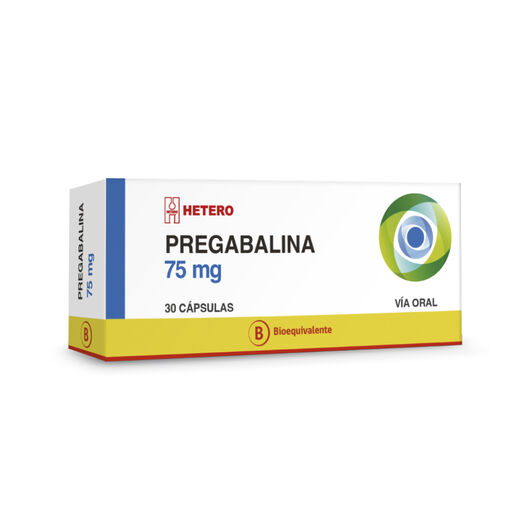 Pregabalina 75 mg x 30 Cápsulas SEVEN PHARMA CHILE SPA, , large image number 0