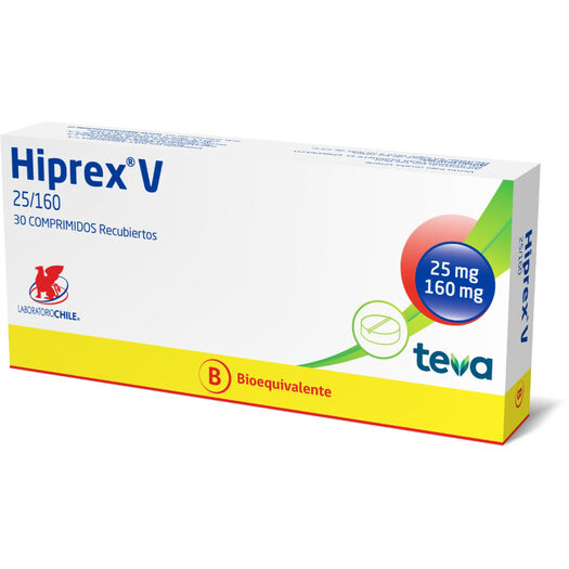 Hiprex V 25 mg/160 mg x 30 Comprimidos, , large image number 0