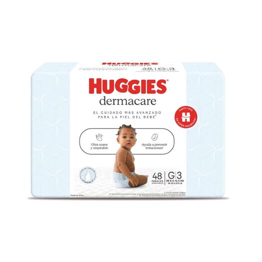 Pañal Huggies Puro & Natural Dermacare G 48 Uni, , large image number 0