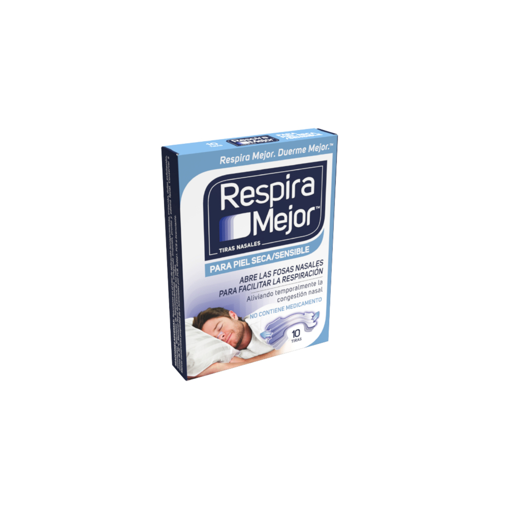 Pack Respira Mejor X 90 Tiras Nasales Piel Seca Sensible - Farmacia Leloir  - Tu farmacia online las 24hs