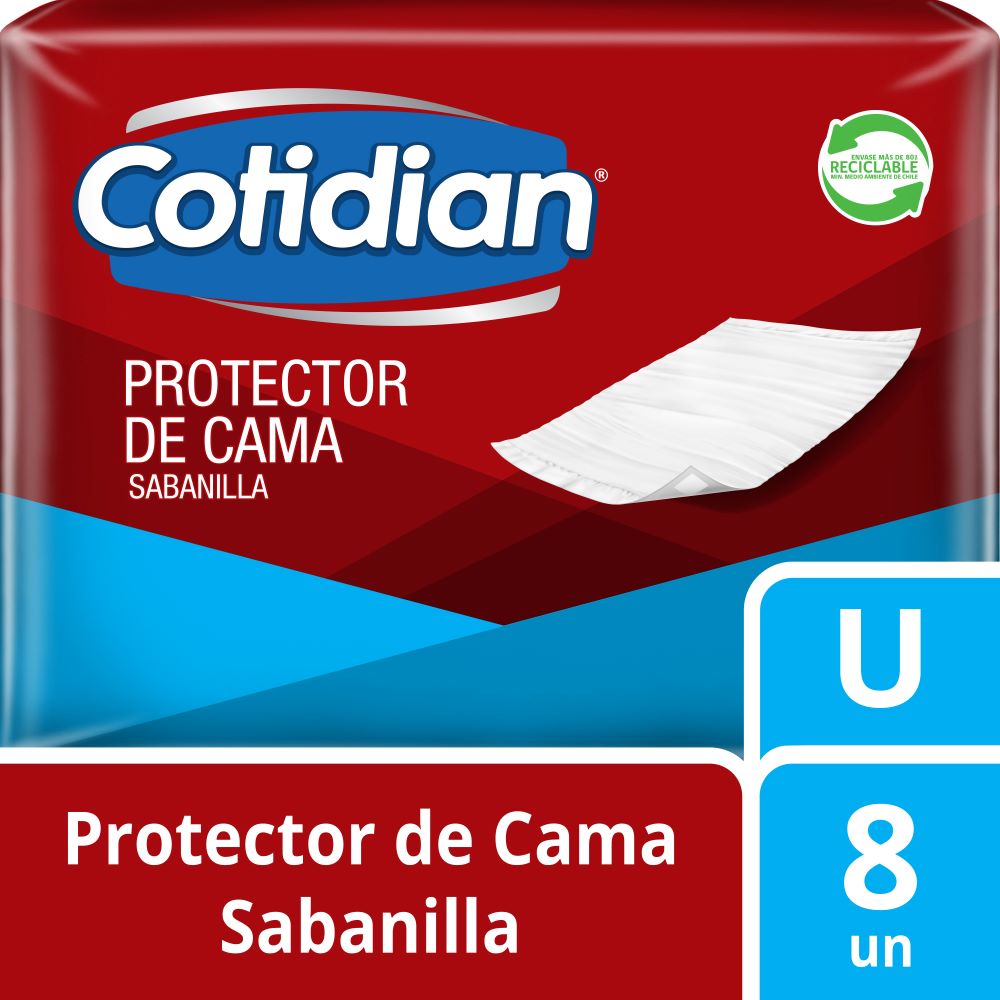 Cotidian Protector De Cama Practipañal - Bolsa 8 un - Boticas